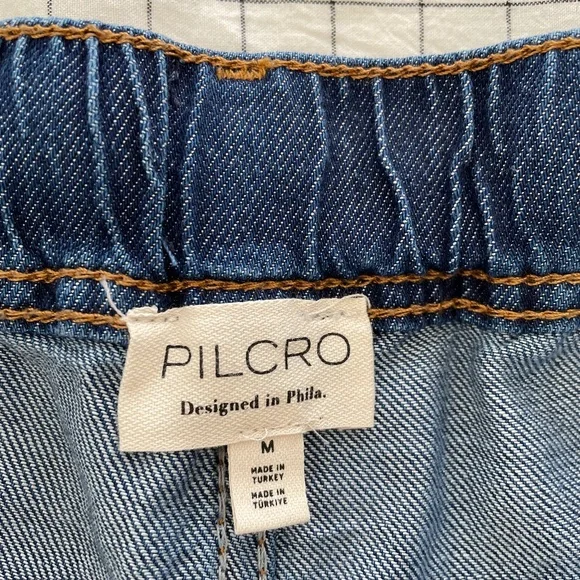 NWOT ~ Anthropologie Pilcro Drawstring Wide-Leg Jeans ~ MEDIUM - Picture 4 of 10
